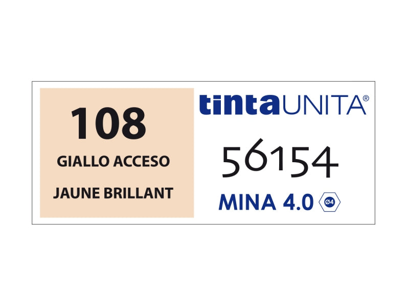 Pastello Colorato Tinta Unita - Giallo Acceso 108