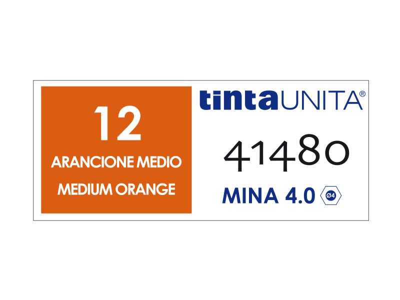 Pastello Colorato Tinta Unita - Arancione Medio 12