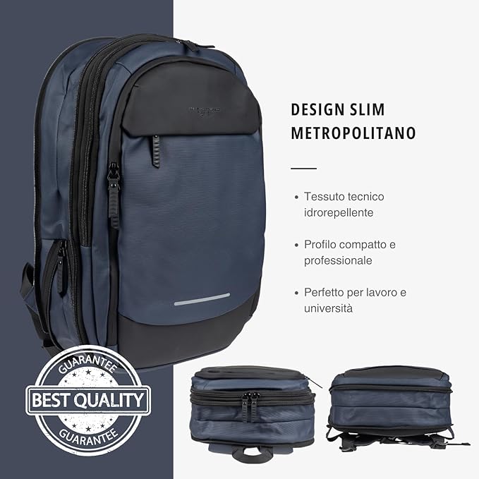 Zaino James Slim - Blu Navy