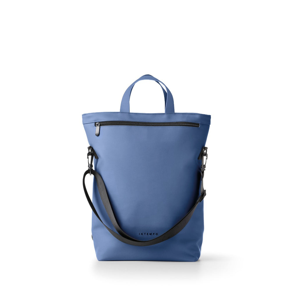 Rainproof Rubber Backpack Tote Bag - Blue