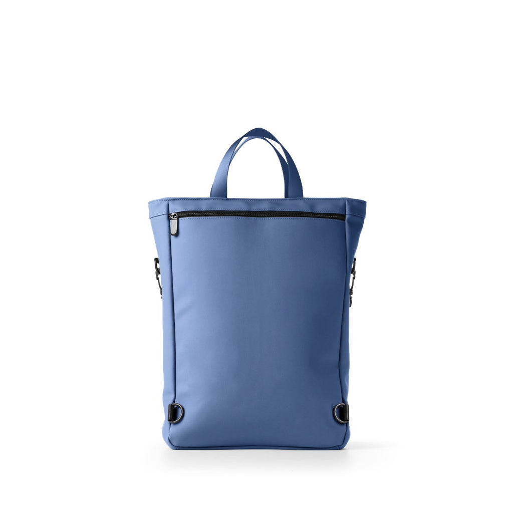 Rainproof Rubber Backpack Tote Bag - Blue