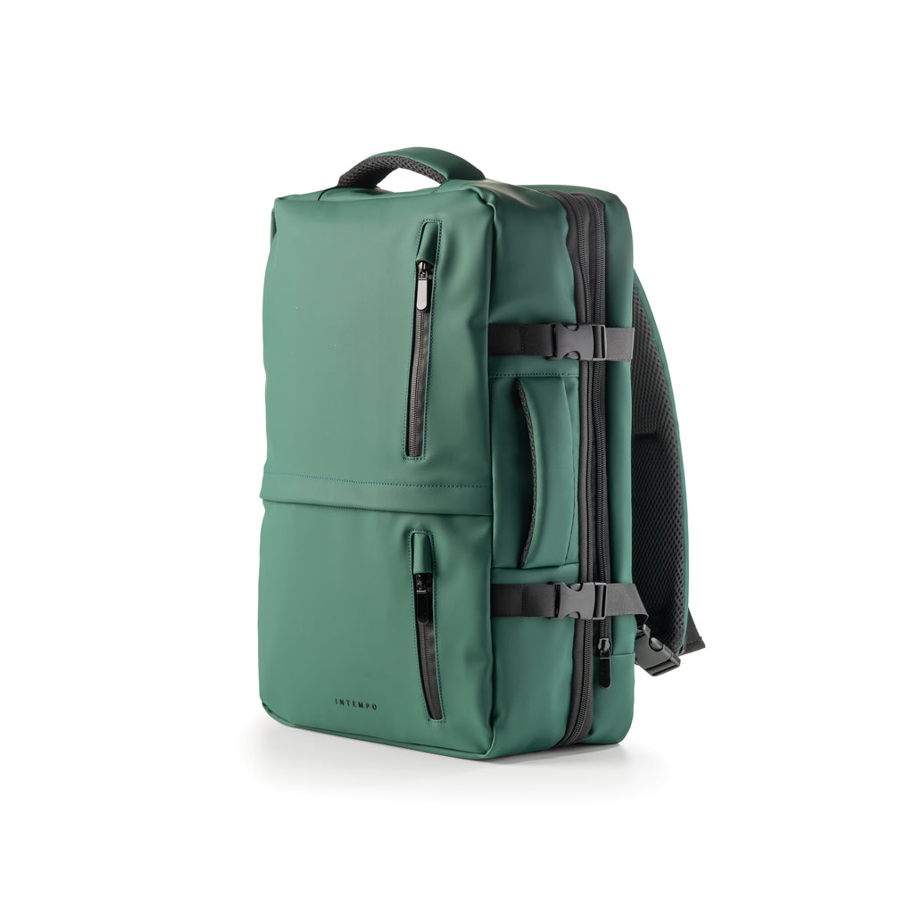 Rainproof Rubber Travel Backpack - Green