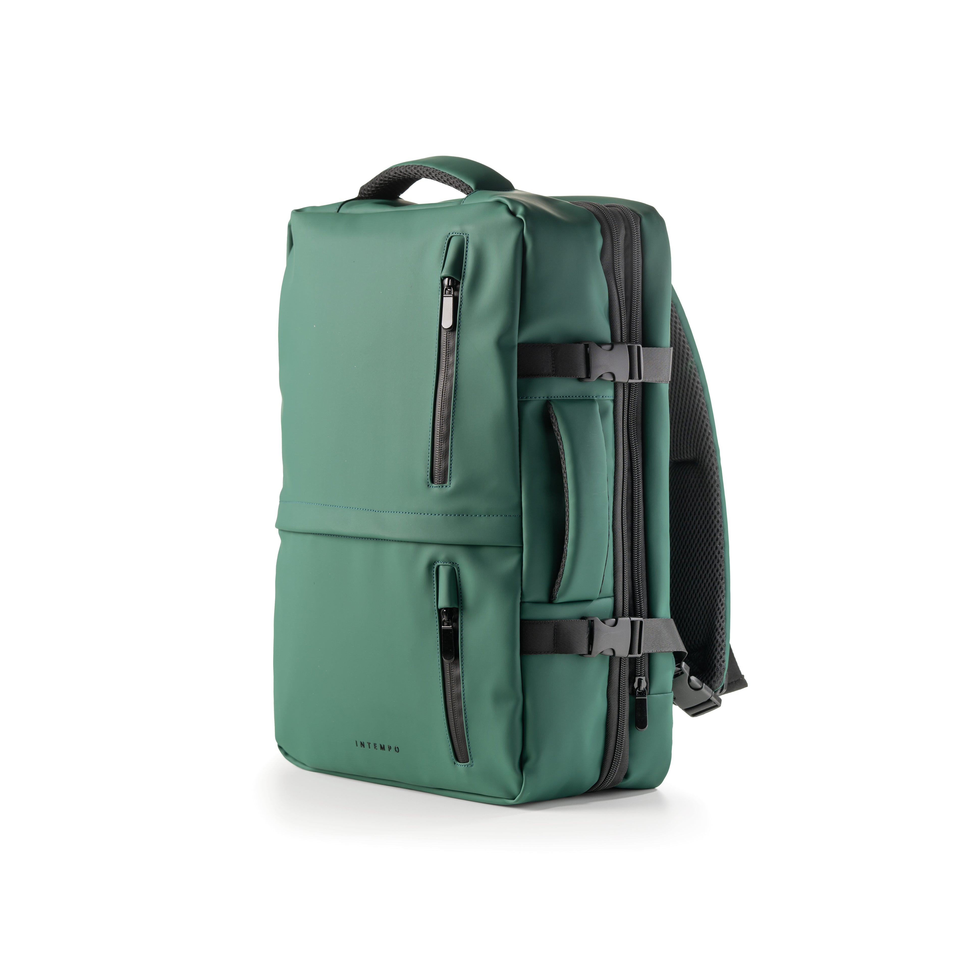 Rainproof Rubber Travel Backpack - Navy Blue