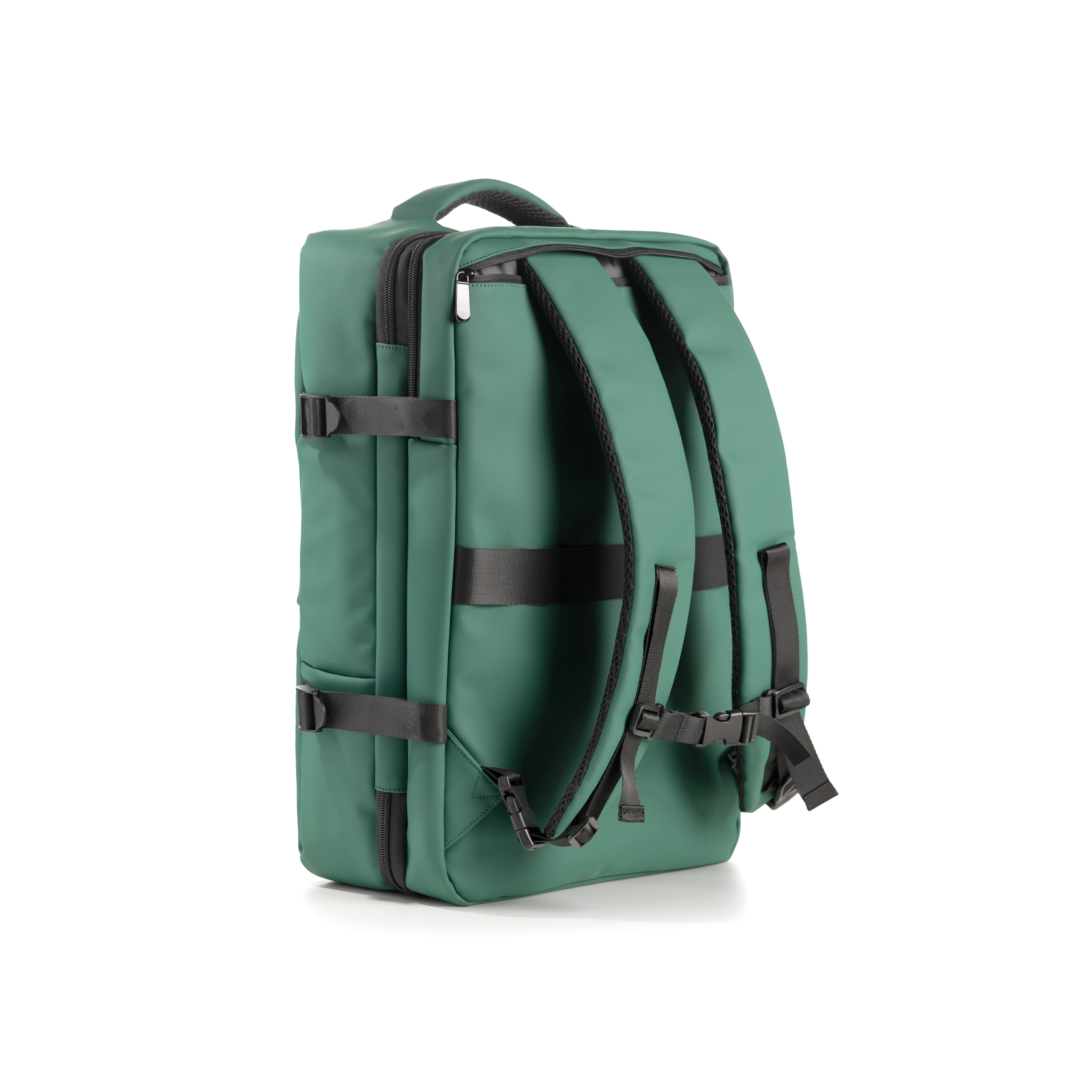 Rainproof Rubber Travel Backpack - Green