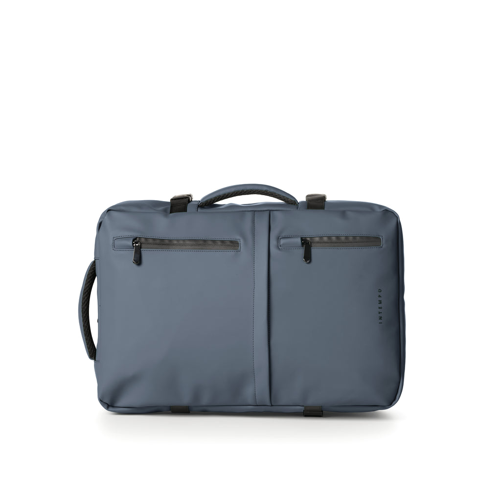 Rainproof Rubber Travel Backpack - Navy Blue
