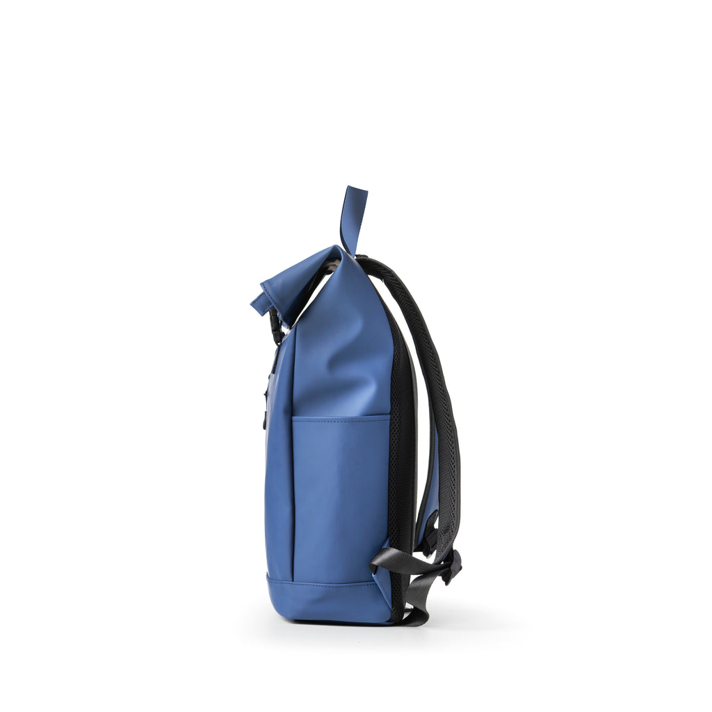 Zaino Roll-Top Drop in Gomma Antipioggia - Sky Blue