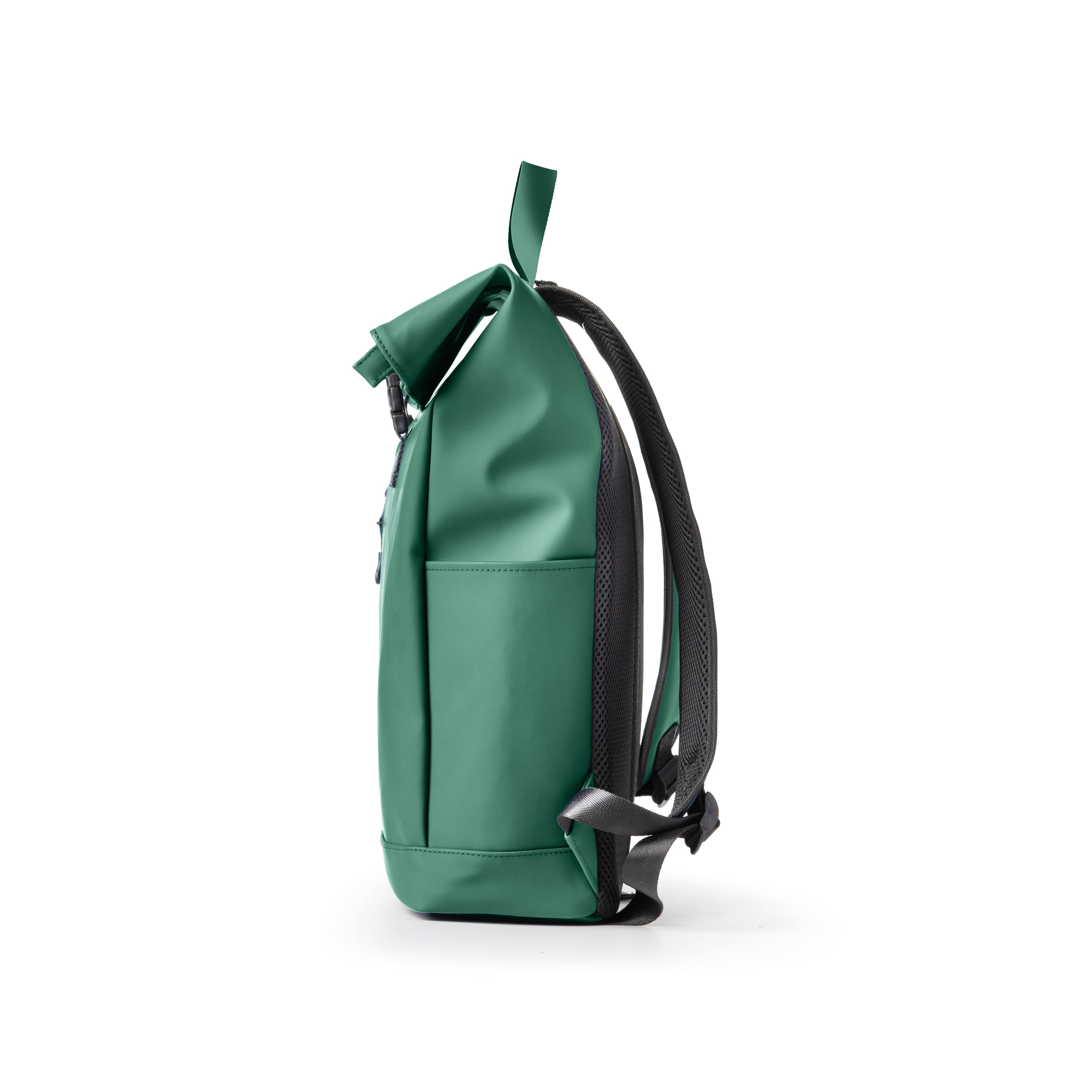 Zaino Roll-Top Drop in Gomma Antipioggia - Verde