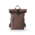 Zaino Roll-Top Drop in Gomma Antipioggia - Choco Brown