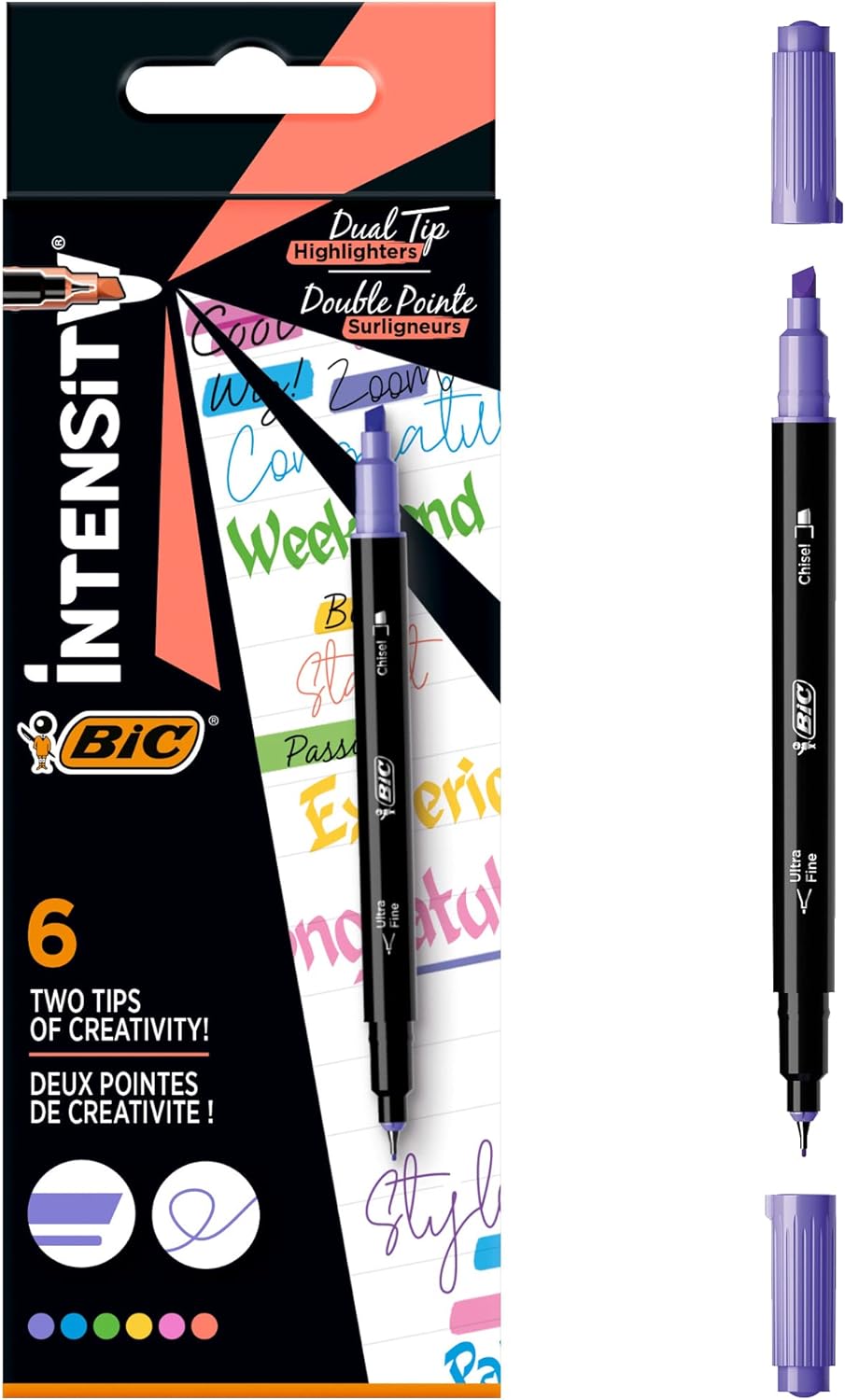Confezione Evidenziatori Dual Tips - Bic