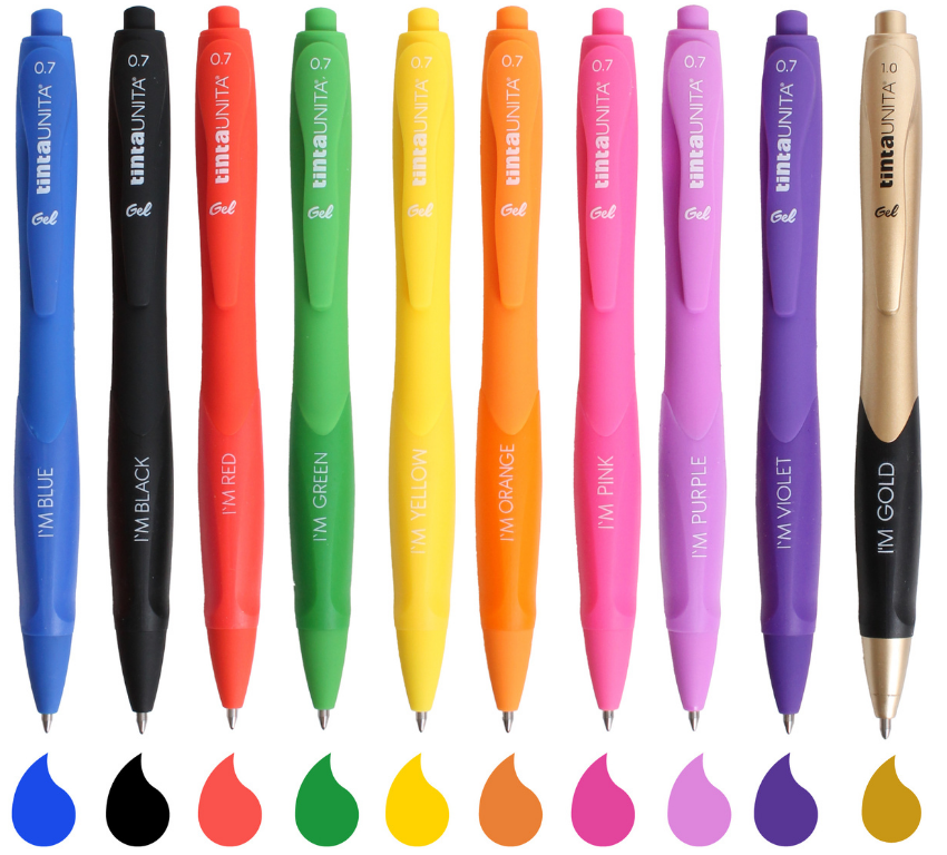 9 Penne Gel 0.7 I'M Tinta Unita + 1 Black Gradient