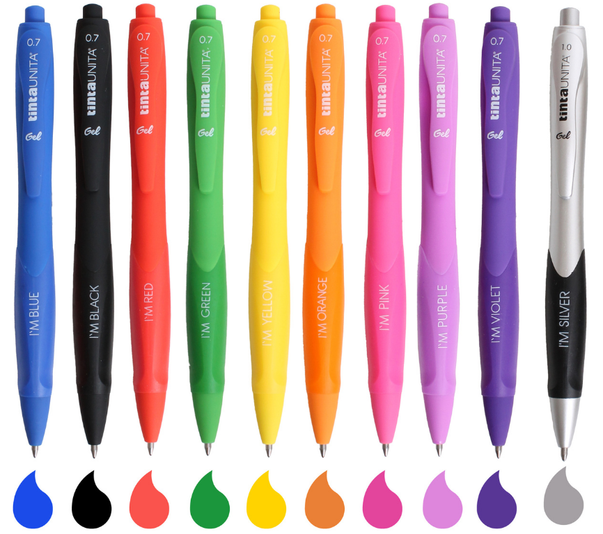 9 Penne Gel 0.7 I'M Tinta Unita + 1 Black Gradient