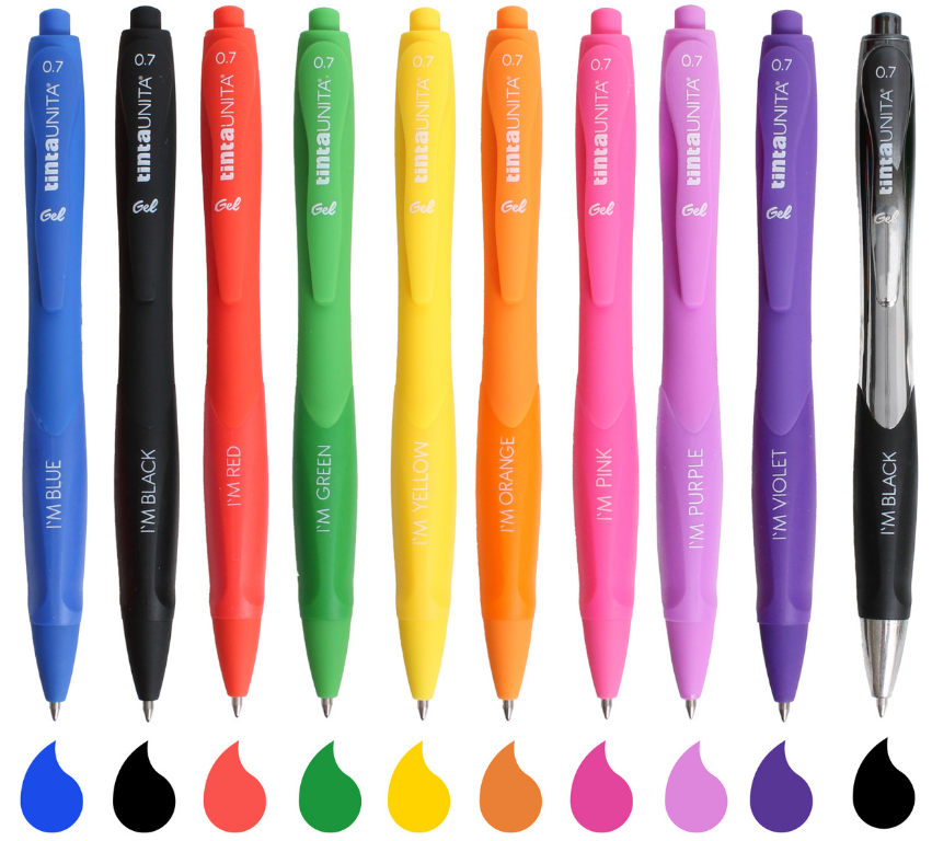 9 Penne Gel 0.7 I'M Tinta Unita + 1 Black Gradient