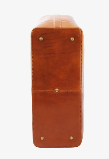 Borsa medico in pelle color miele Malpighi by Fantini