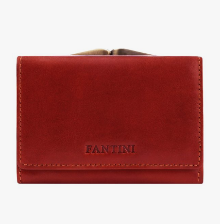 Portafoglio donna in pelle rossa Valdarno by Fantini