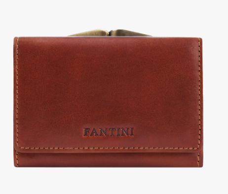 Portafoglio donna in pelle color miele Valdarno by Fantini