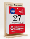 Calendario filosofico 2027_formato A5_15 x 21 cm_con supporto