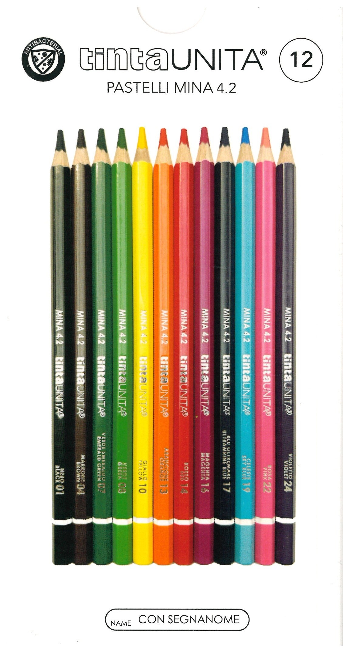 24 Pastelli 4.2 Tinta Unita