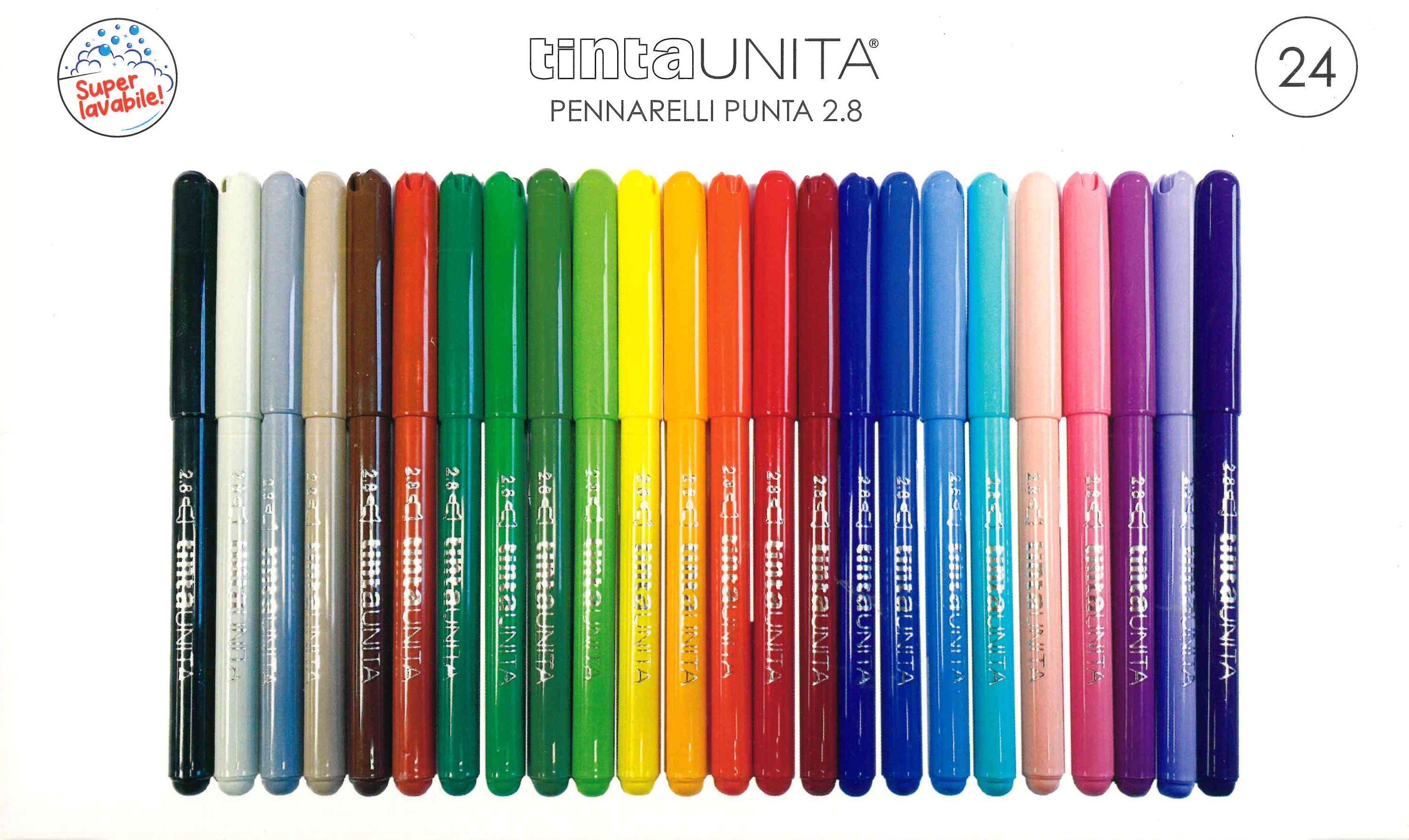 12 Pennarelli 2.8 Tinta Unita